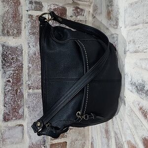 The Sak Black Leather Shoulder Bag